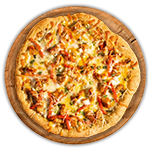 Fresh Chicken Tikka Meat Pizza 