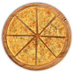 Plain Garlic Bread Pizza 